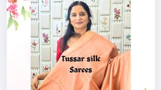 Premium tissue tussar silk sarees ✨️