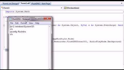 Flush DNS Resolver Cache AutoBOT - VB.NET - By Roylyn Andrews