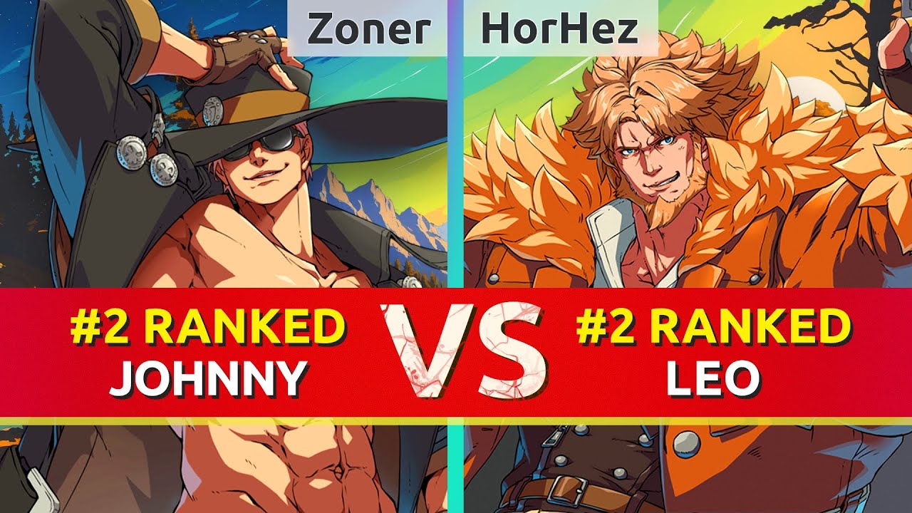 GGST ▰ Zoner | Kshuewhatdamoo (#2 Ranked Johnny) vs HorHez (#2 Ranked Leo). High Level Gameplay