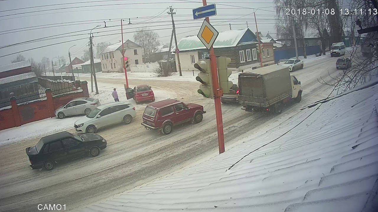 ДТП НА КРАСНЫЙ  08 01 2018