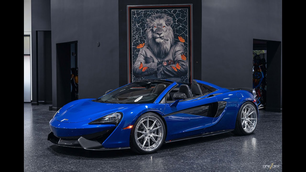 Tycoon ボンゴ メタリックブルー Used 2018 McLaren 570S Spider Convertible Luxury Pkg! RARE Curacao