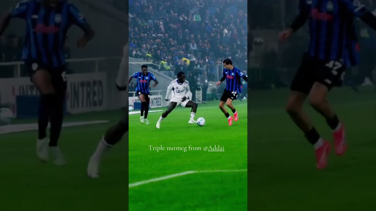 Tripple nutmeg by Jayden Addai Fc Como