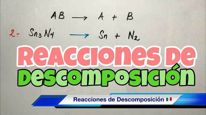 Decomposition Reactions (step by step)
