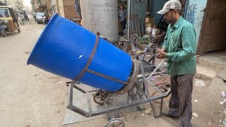 Ingenious worker makes a low cost Powder Mixing Machine