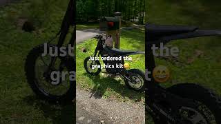 New graphics kit😄 #automobile #ebike #dirtbike #tuffnut #cc #mysweetvoiceforu
