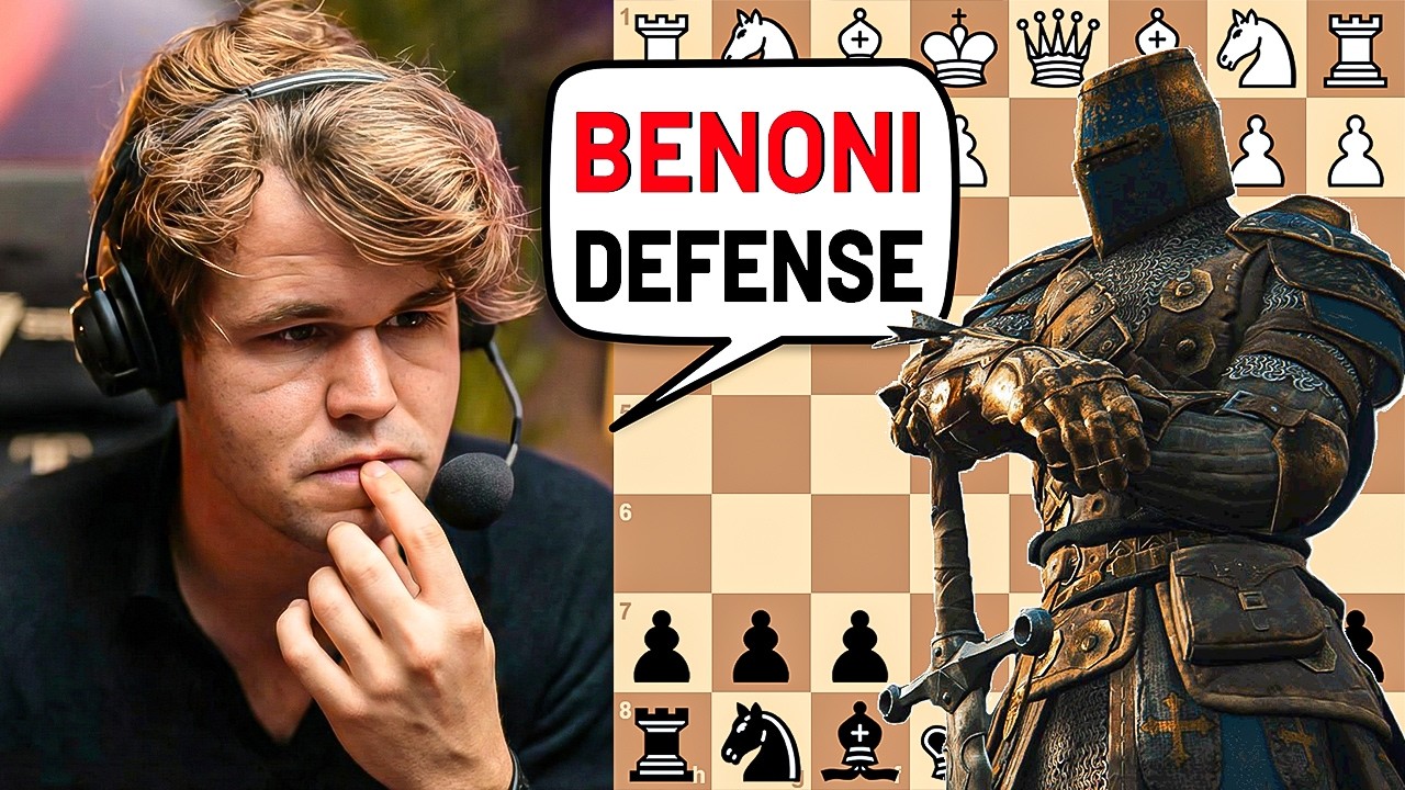 Magnus Carlsen Plays the Benoni Defense with 95 9% Accuracy!