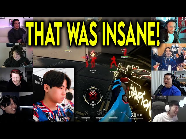 Valorant Streamers Reacts To GE UdoTan CRAZY ACE Against VL In VCT