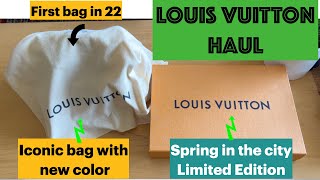 Double UNBOXING| LOUIS VUITTON 2022 Spring in the city limited edition| Iconic bag with new color