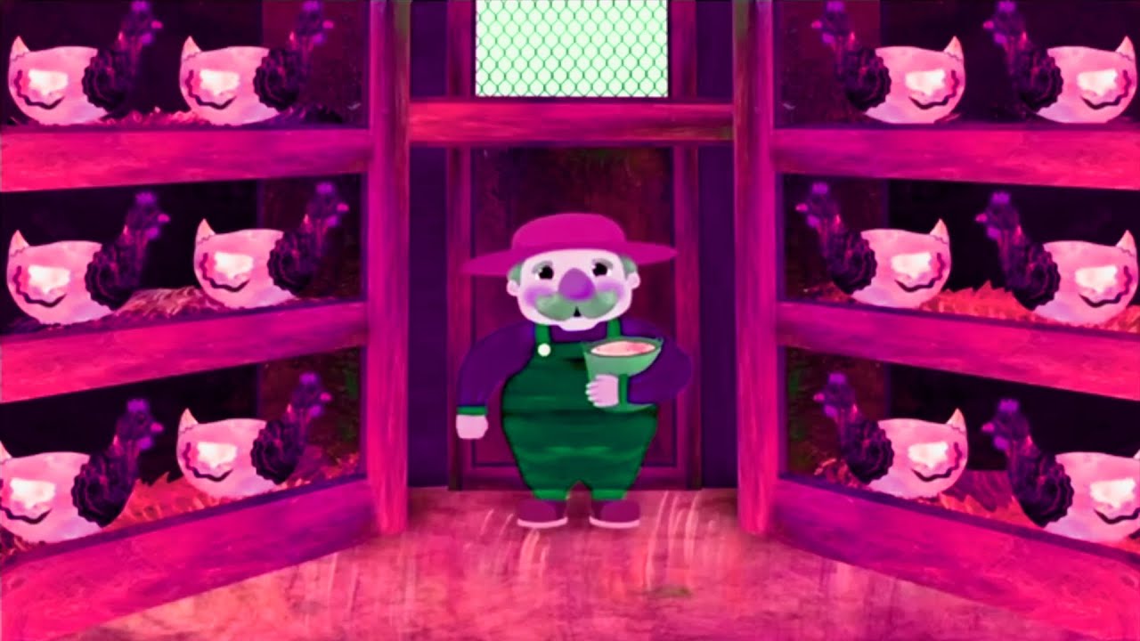 The old McDonald effects the owner and chicken song and soo happy chicken say cluck cluck