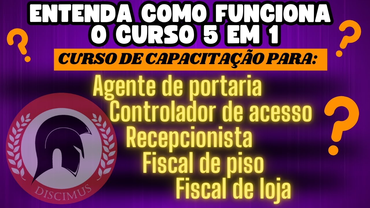 Curso de portaria 5 em 1 !!!!