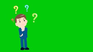 Green Screen - Man Thinking