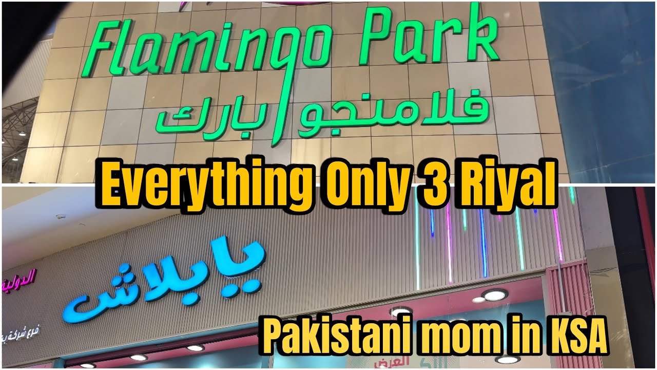 Everything Only 3 Riyal 🤷‍♀️ Ya Balash / Flamingo Park Jeddah / Pakistani mom in KSA / GulRooh Life 