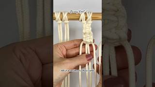 Basic Macrame Knots Series - Berry Knot option 1 #macrametutorial #diy #knottying #knot