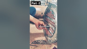 Full video Tube Expansion in Heat Exchanger !! Condenser Tube Expansion !! #heavymetal #fabrication