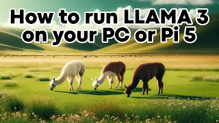 How to Run LLAMA 3 on your PC or Raspberry Pi 5