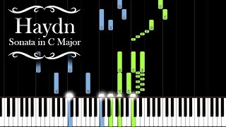Haydn - Sonata in C Major Hob:XVI:7 (Piano Tutorial) [Synthesia]