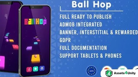 Ball Hop Unity Game Source Code  | Assets4Unity