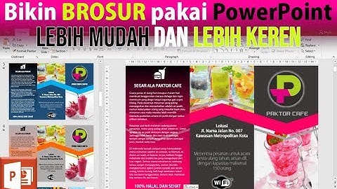 Cara Mudah Membuat Brosur Menggunakan Aplikasi PowerPoint
