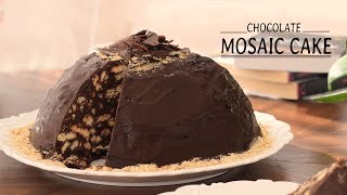 No-Bake Chocolate Mosaic Cake - Go Delicious
