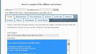 Tab Settings in Dynamic Affiliate Tools