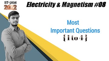 ||L-8|| IIT-JAM 2022 Physics || #IITJAM #IITJAMPhysics #MScIntrance. Most Important Questions