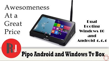 Pipo X8 Dual booting windows 10 and Android 4 4 4 TV Box with touch screen