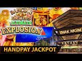 Handpay jackpot  dancing drum ultimate explosion  cash fortune deluxe huge win bonus slot machine