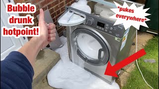 Hotpoint Smart Tech WMFUG742 washing machine || Bubble bath V Hotpoint *will it survive?*