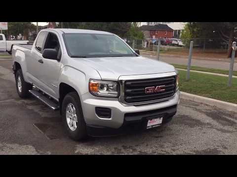 2018 GMC Canyon Extended Cab 6 Speed Manual Transmission Silver Oshawa ON Stock #180215