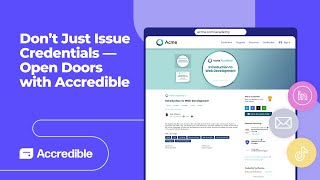 Don’t Just Issue Credentials — Open Doors with Accredible
