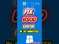 How to Fix BSOD Error in Windows 11 😱 | Blue Screen Problem Solve