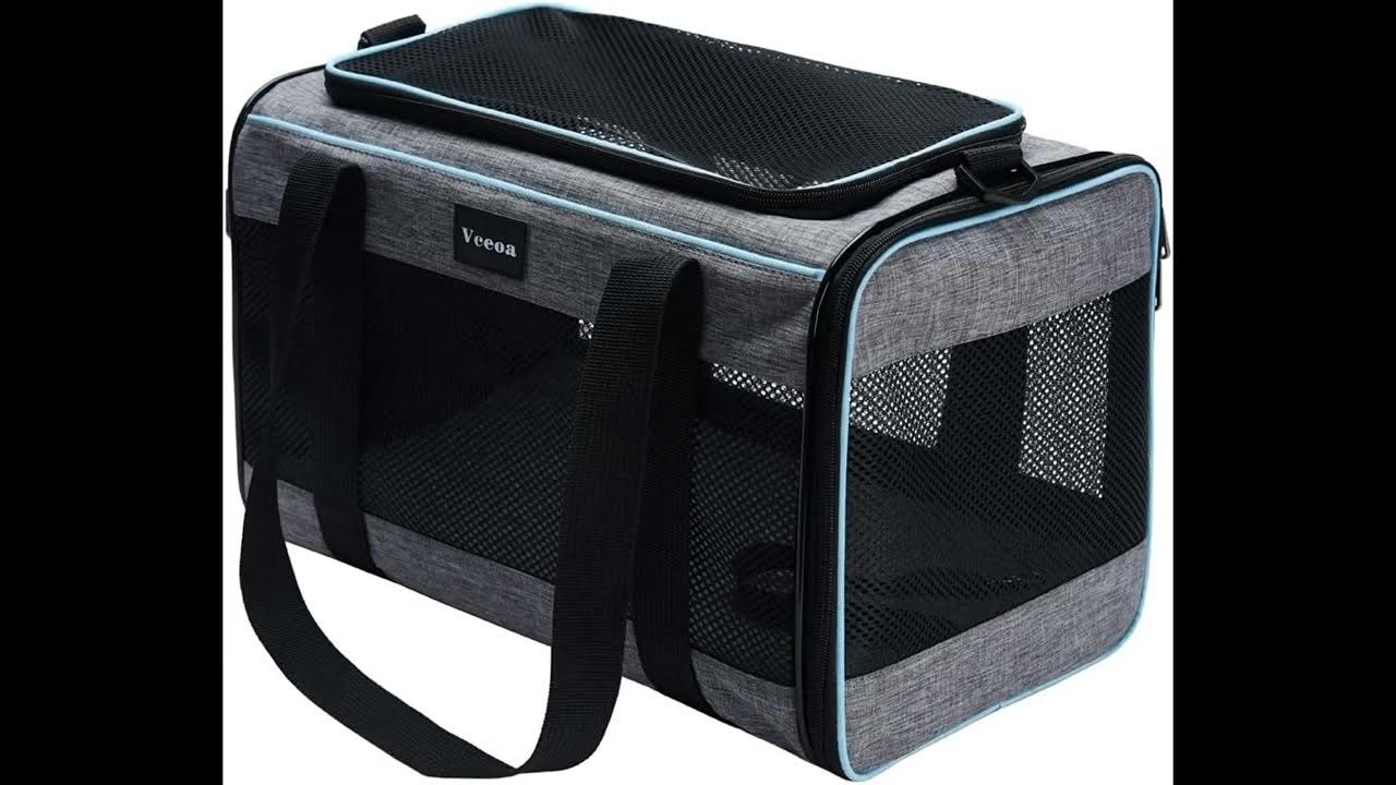 Vceoa Carriers SoftSided Pet Carrier for Cats online work home YouTube