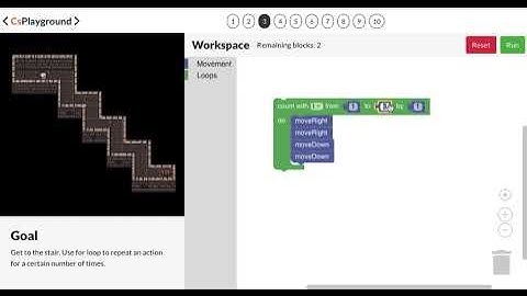 Blockly Game - Dungeon 03 - [STEM Coding and Games - CS Playground]