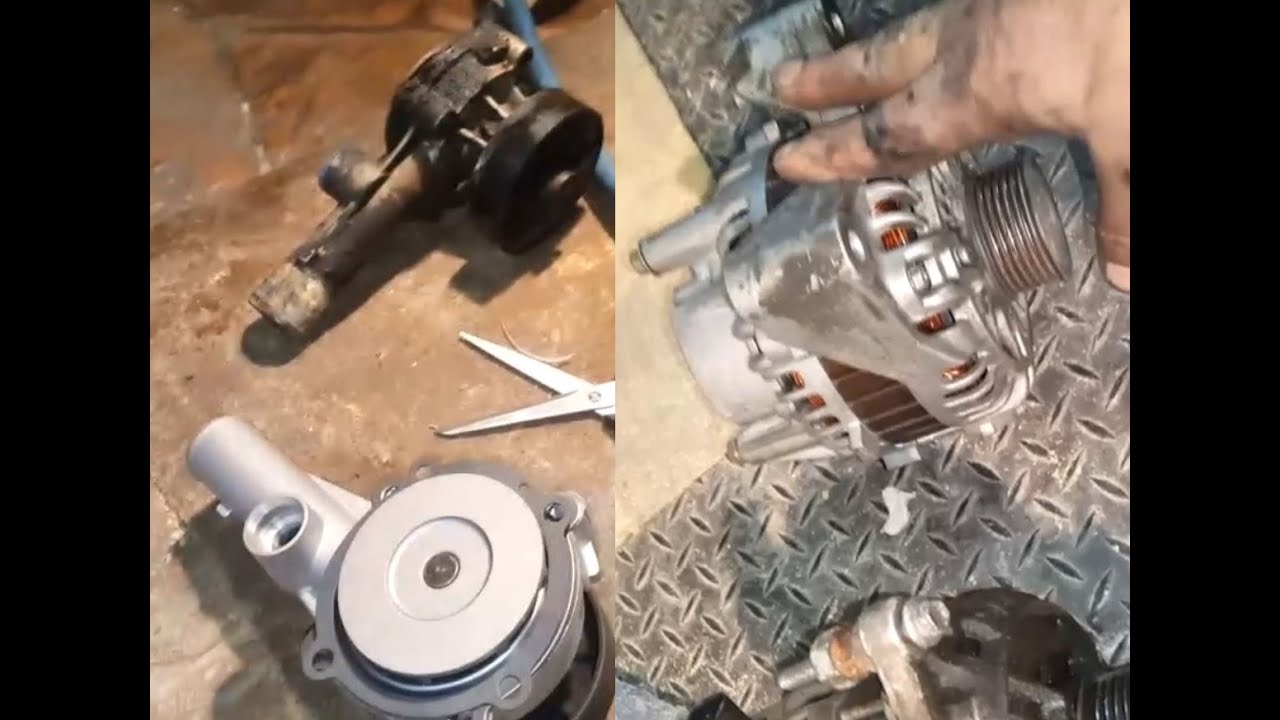 Water Pump Replace + Replace Alternator with OEM [ Ford Falcon AU