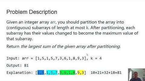 CP1 Topic 3: Video 5: Partition Array for Maximum Sum