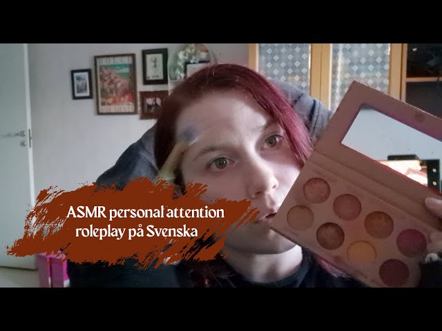 ASMR personal attention roleplay på Svenska inaudible whisper - sminkar och gör dig i ordning.