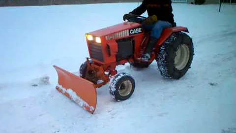 Case 446 Snow Plow & Chains