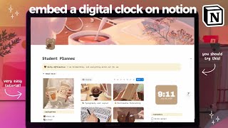 How to Embed a FREE Digital Clock Widget on Notion