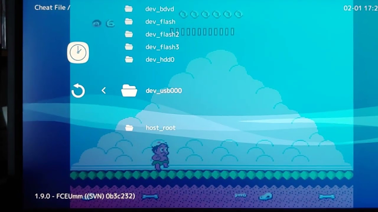 PS3 Retroarch load cheat codes from USB