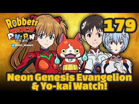 Yo-kai Watch & Neon Genesis Evangelion! Shinji, Asuka, Rei, and Angels! Robbett Watch Puni Puni #179