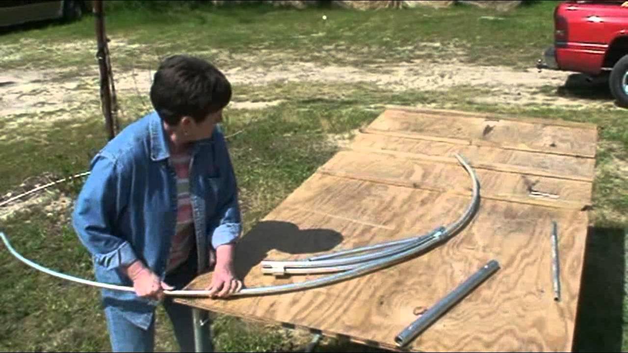 How To Use An Mh 6 Low Tunnel Garden Row Cover Hoop Bender Youtube