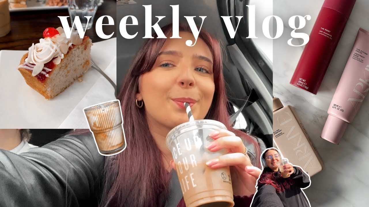 WEEKLY VLOG | getting my groove back (ish) , iced coffees, unboxing pr (thank you), hot girl walks
