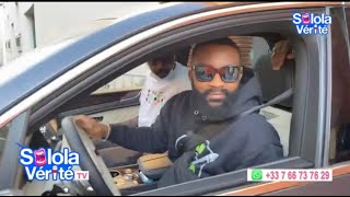 FALLY IPUPA  AIGLES ? APRÈS TOURNAGE DE CLIPS SUR PARIS GÉNÉRIQUES ARRIVE AVEC FORT GÉNIE MOTO