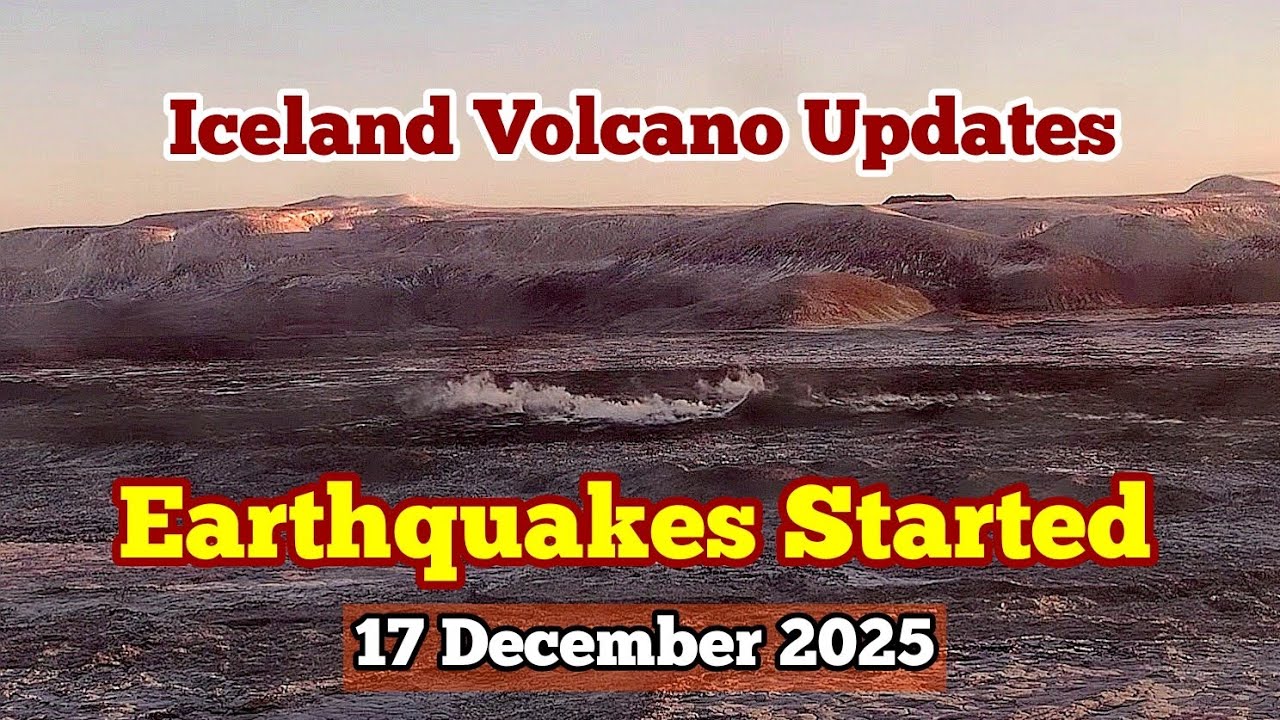 16.12.2025, Отчет о вулканической активности в Исландии: Участились землетрясения в вулканической...