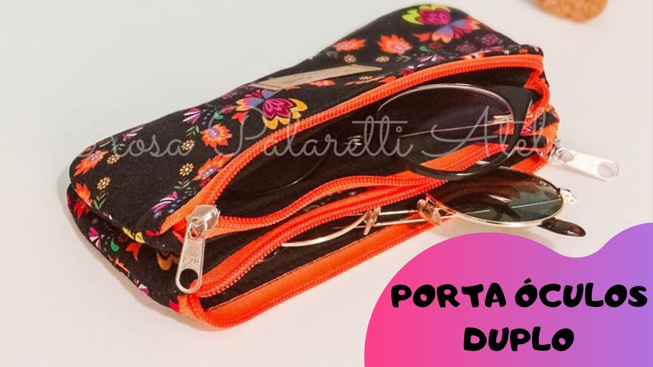 PORTA ÓCULOS DUPLO- FÁCIL- PASSO A PASSO