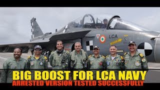 DRDO Successfully Tests LCA Navy Arrested Version