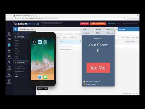 TapMe - a sample multi-user game for iOS (with real-time database)