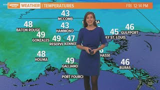 It stays chilly through the weekend, rain returns Monday