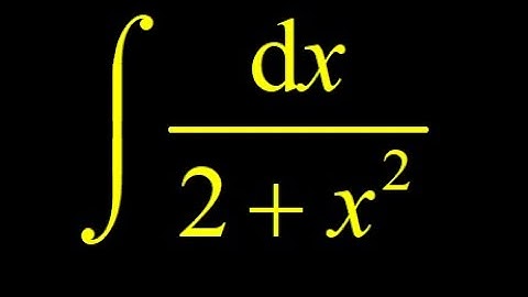 Integral 1/(2+x^2) trig substitution.  Let x=sqrt(2)*tan(theta) and use tangent secant identity.
