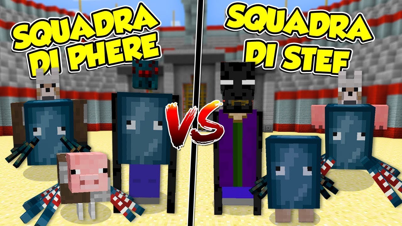 Minecraft ITA - Il MOSTRO di STEF VS il MOSTRO di PHERE giochi uniti